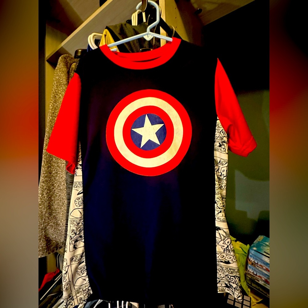 Boys Captain America comic T-shirt Marvel